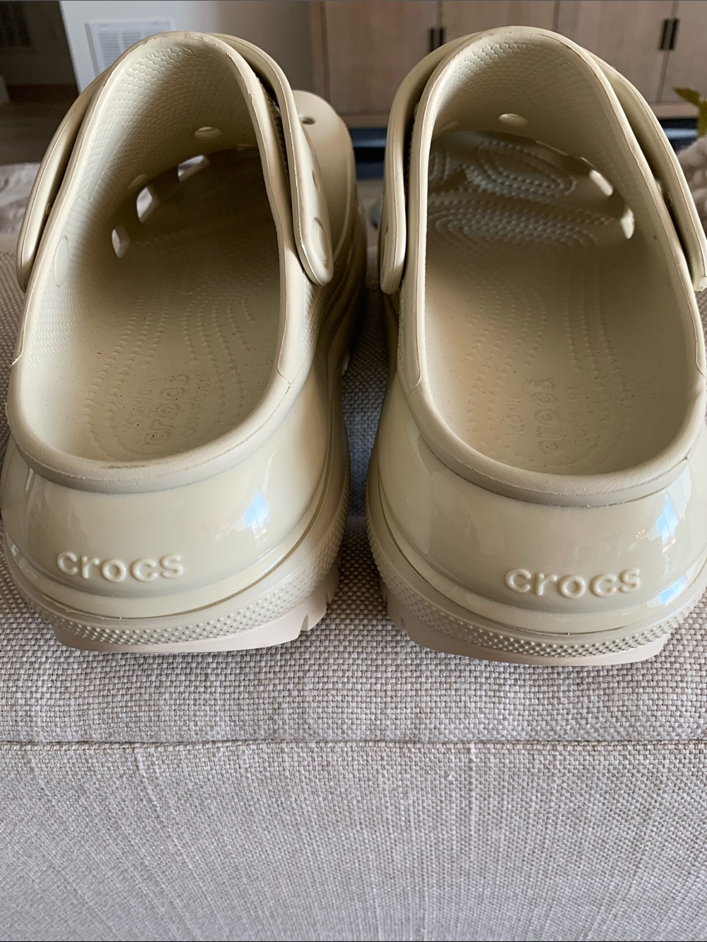 Crocs clog in bone. New, never used. Platform Clog Shoes with Vent Holes. - Picture 4 of 5